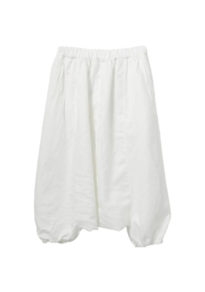 Comme Des Garçons elasticated-cuff trousers - White