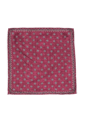 Brunello Cucinelli reversible square pocket - Red