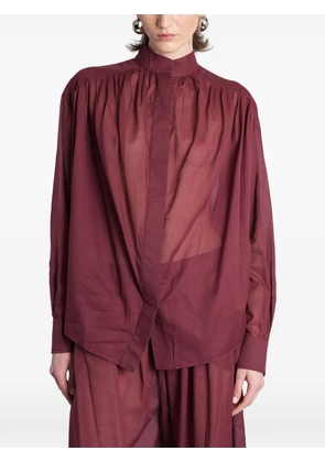 THE ANDAMANE Rania oversized shirt - Red