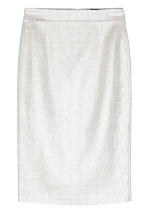 Federica Tosi bouclé pencil skirt - Silver
