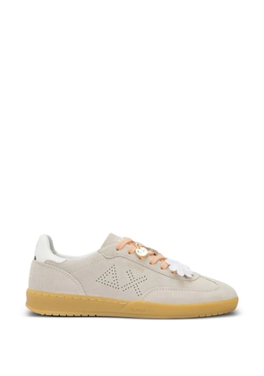 Sun68 California Sun flower-embellished perforated sneakers - Neutrals