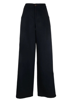 AERON wide-leg wool trousers - Blue
