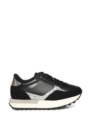 LIU JO Evelyn 915 glitter-panelled platform sneakers - Black