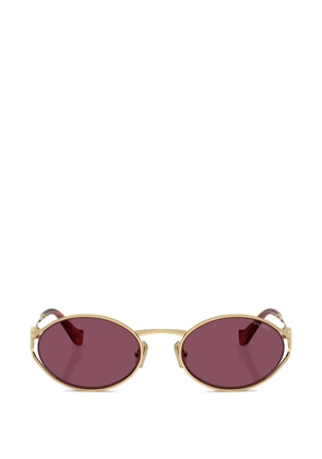 Miu Miu Eyewear round-frame sunglasses - Gold