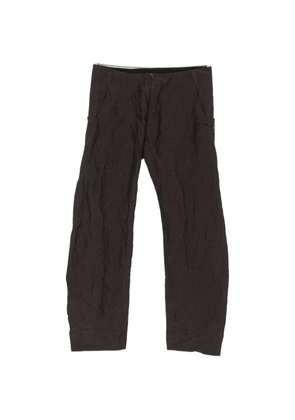 Ma+ crinkled-effect trousers - Grey