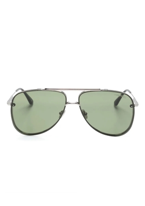 TOM FORD Eyewear Leon pilot-frame sunglasses - Silver