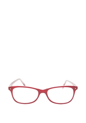 Sociel rectangle-frame glasses - Red