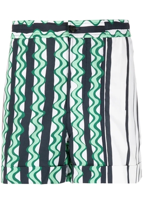 Neil Barrett abstract-print swim shorts - Green