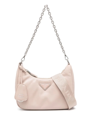 Prada Re-Edition leather shoulder bag - Pink