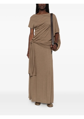 VIKTORIA CHAN Cilla jersey maxi skirt - Brown