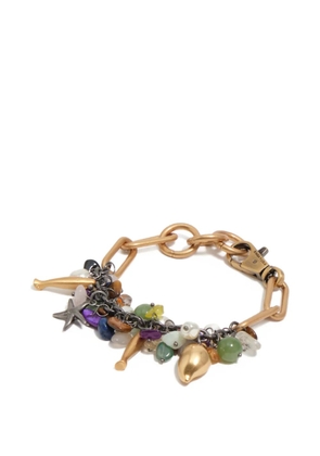 Bimba y Lola charm-detail chain-link bracelet - Pink