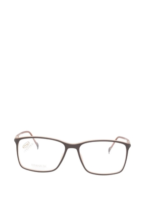 STEPPER EYEWEAR rectangle-frame glasses - Brown