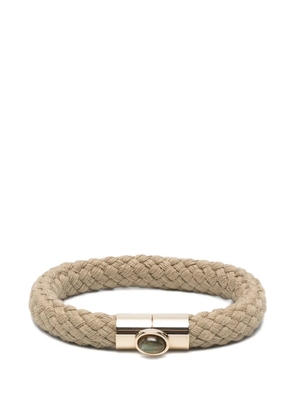 ISABEL MARANT Alma braided gemstone-embellished bracelet - Gold