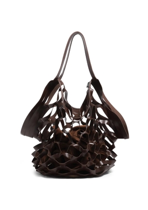Bimba y Lola Cala leather shoulder bag - Brown