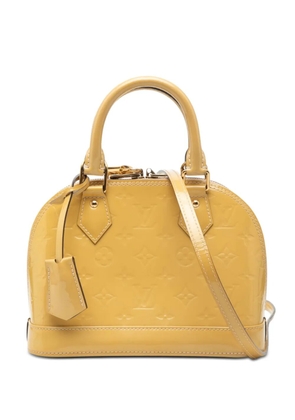 Louis Vuitton Pre-Owned 2015 Monogram Vernis Alma BB satchel - Yellow