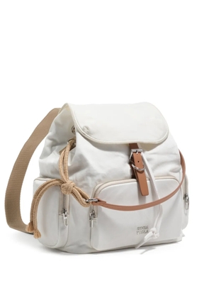 Bimba y Lola buckle-fastening drawstring backpack - White