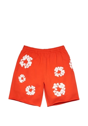 Denim Tears Cotton Wreath shorts - Orange