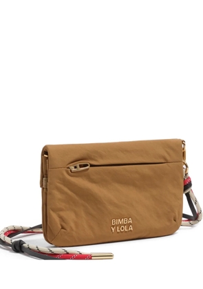 Bimba y Lola large logo-lettering rope-strap wallet - Neutrals