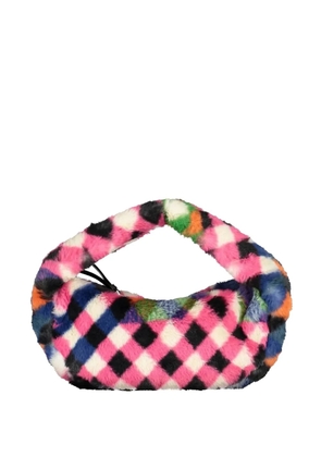 Desigual plaid tote bag - Black