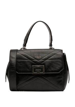Givenchy Pre-Owned 2000-2026 Small Glazed Crinkled Leather ID Flap satchel - Black