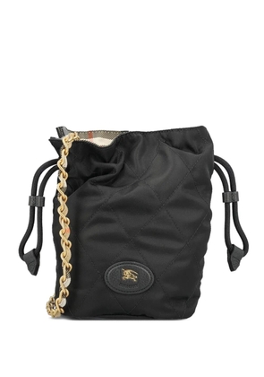 Burberry quilted-design bucket bag - Black