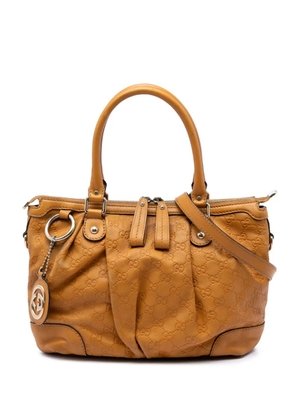 Gucci Pre-Owned 2016-2026 Guccissima Sukey satchel - Yellow