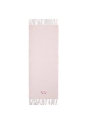 Diesel S-Imon Oval-D fringed scarf - Pink