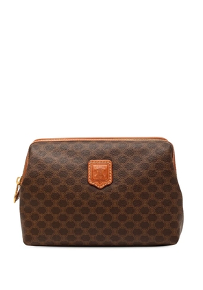 Celine Pre-Owned 20th Century Macadam Coated Canvas pouch - Brown
