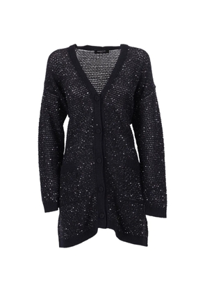 Fabiana Filippi sequin-embellished oversized cardigan - Blue