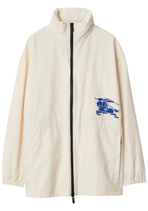 Burberry EKD-appliqué hooded jacket - Neutrals