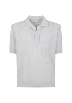 Cruciani pointelle-knit short-sleeve T-shirt - White