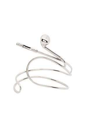 Coperni earphones-motif open-cuff bracelet - Silver