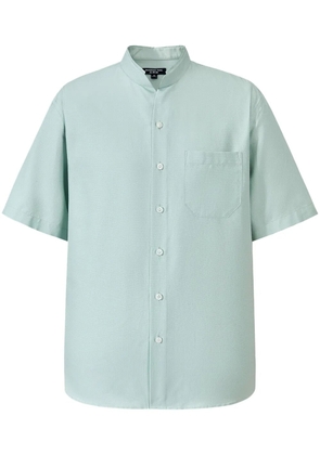 Shanghai Tang band-collar shirt - Blue