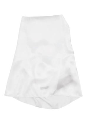 Ann Demeulemeester open back satin top - White