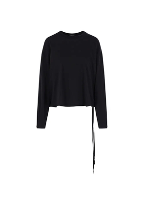 Ann Demeulemeester tie-detail T-shirt - Black