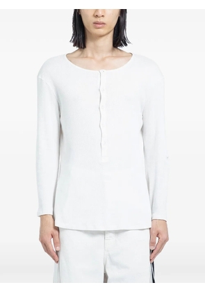 Ann Demeulemeester ribbed T-shirt - White