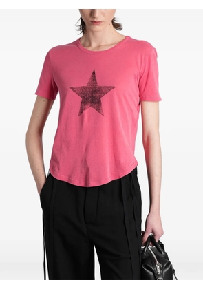 Ann Demeulemeester star-print T-shirt - Pink