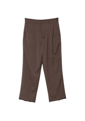Costumein Allen frayed-edge trousers - Brown
