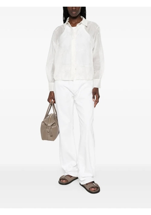 PANICALE sequin-embroidered shirt - White