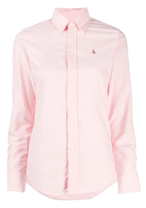 Polo Ralph Lauren embroidered-logo button-down shirt - Pink