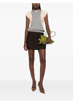 Versace Medusa belt-loop mini skirt - Brown