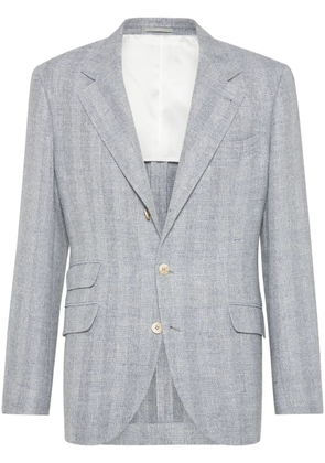 Brunello Cucinelli single-breasted blazer - Grey