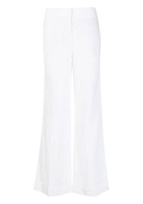 Merci wide-leg mid-rise trousers - White