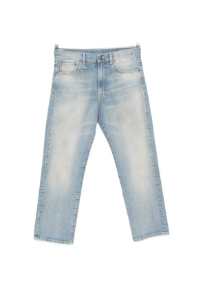 R13 faded logo-embroidered jeans - Blue