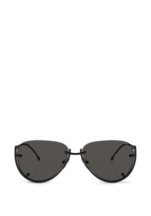 Diesel rimless pilot-frame sunglasses - Black