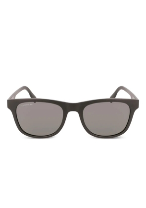 Lacoste matte-finish rectangle-frame sunglasses - Black