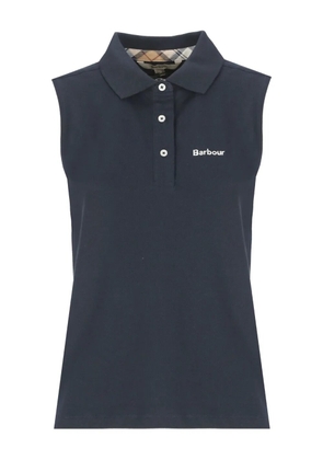 Barbour three-button sleeveless polo shirt - Blue