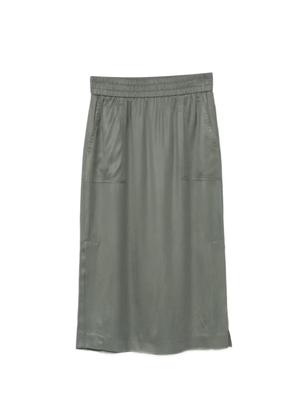 Peserico elasticated patch-pocket skirt - Green