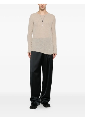 Leon Emanuel Blanck Distortion long-sleeve T-shirt - Neutrals