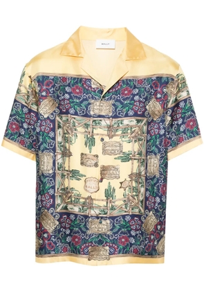 Bally graphic-print silk shirt - Yellow